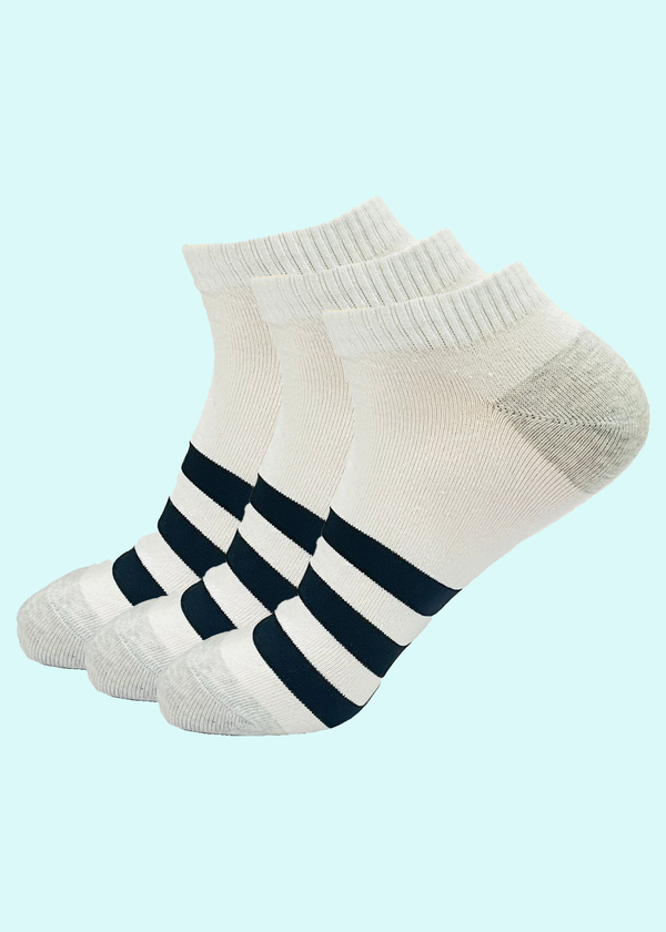 Malana Merino Cotton Breathable Running, Gym & Training Men's Ankle Length Socks (Pack of 3)