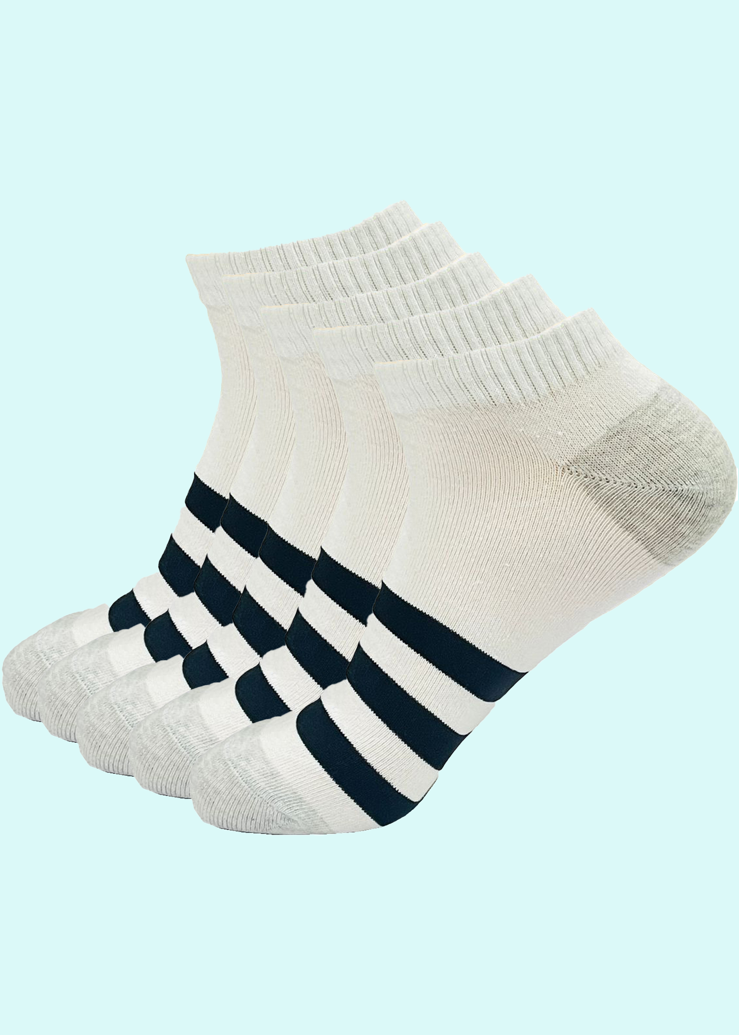 Malana Merino Cotton Breathable Running, Gym & Training Men's Ankle Length Socks (Pack of 5)