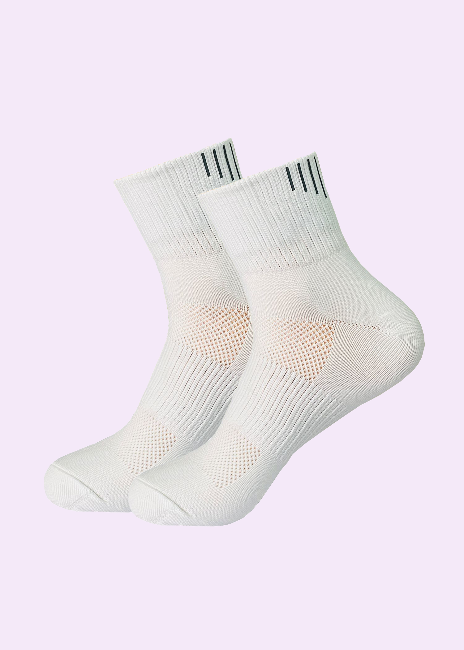 Malana Merino Men's Cushioned Ankel Length Sports/Gym Socks|Made With Cotton & Spandex - High Ankel White Socks For Men (Pack Of 2)