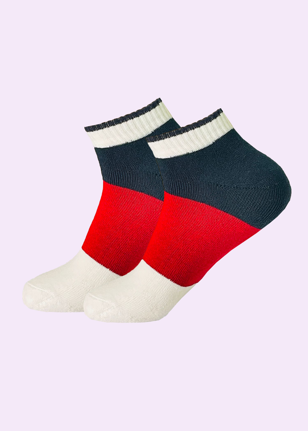 Malana Merino Men Solid Ankle Length Cotton Socks - Moisture Wicking, Breathable, Streachable & Arc Support. (Pack of 2)