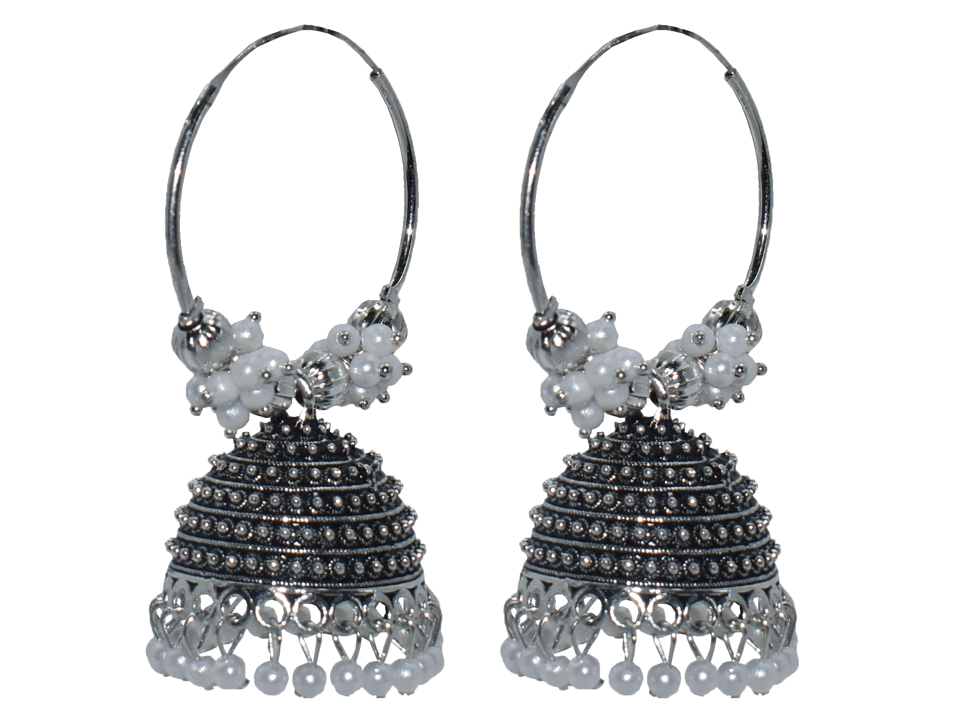 Malana Merino New Pearl Dome Jhumkas From Rajkot (Gujrat) for Woman's girl's