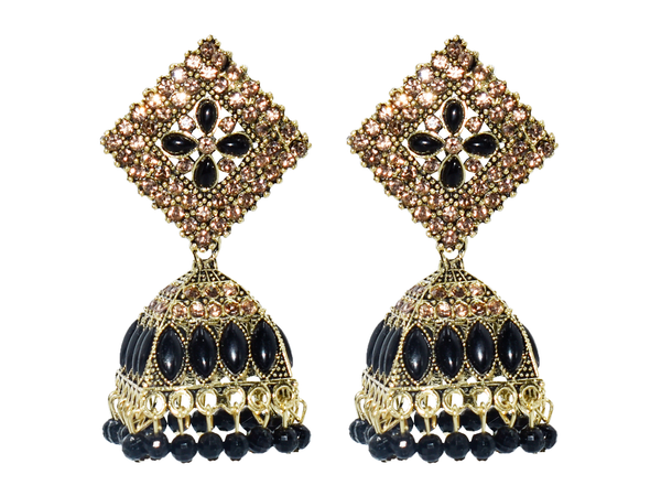Malana Merino New Trendy Partywear Peacock Square Jhumka Earrings From Rajkot (Gujrat) For Girls and Woman For all Occassions.