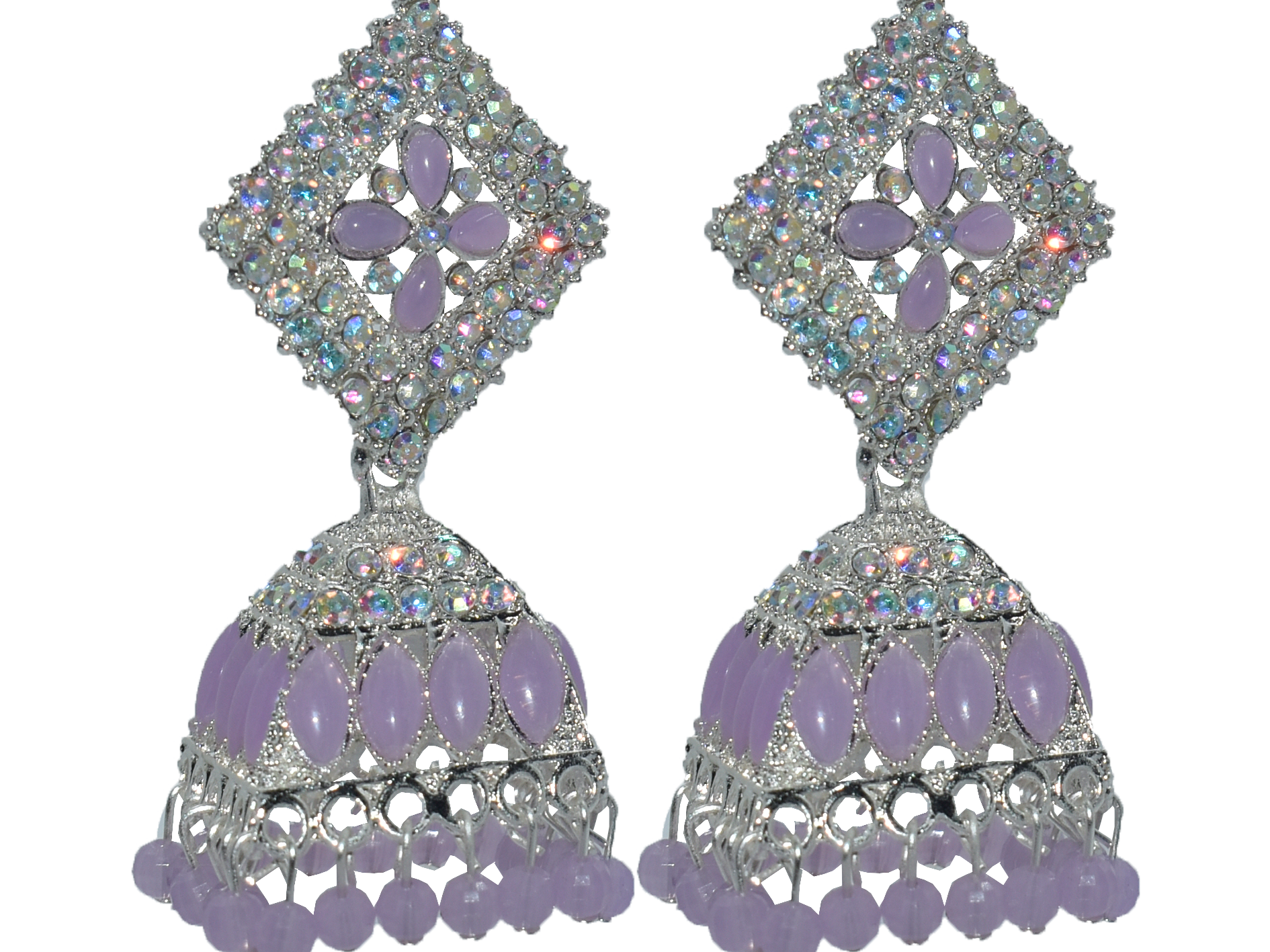 Malana Merino New Trendy Partywear Peacock Square Jhumka Earrings From Rajkot (Gujrat) For Girls and Woman For all Occassions