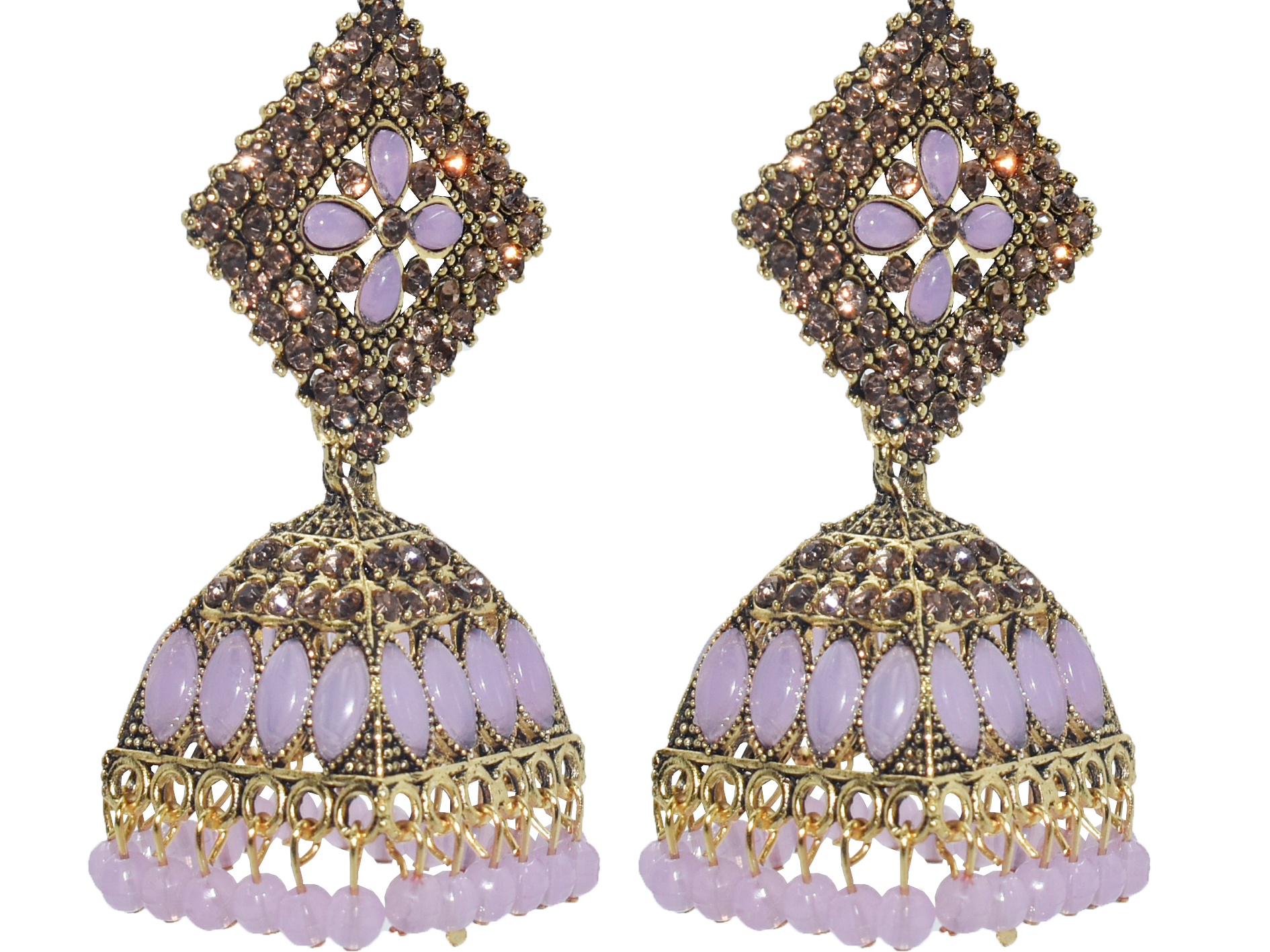 Malana Merino New Trendy Partywear Peacock Square Jhumka Earrings From Rajkot (Gujrat) For Girls and Woman For all Occassions.