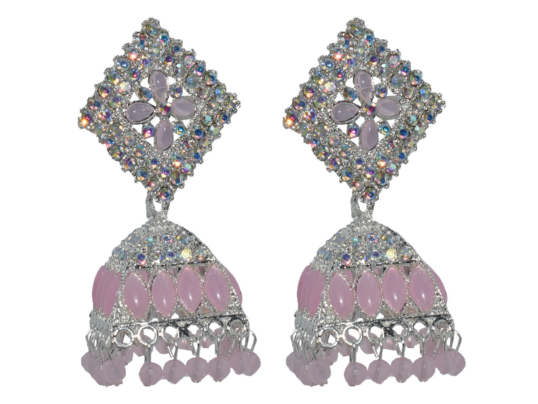 Malana Merino New Trendy Partywear Peacock Square Jhumka Earrings From Rajkot (Gujrat) For Girls and Woman For all Occassions