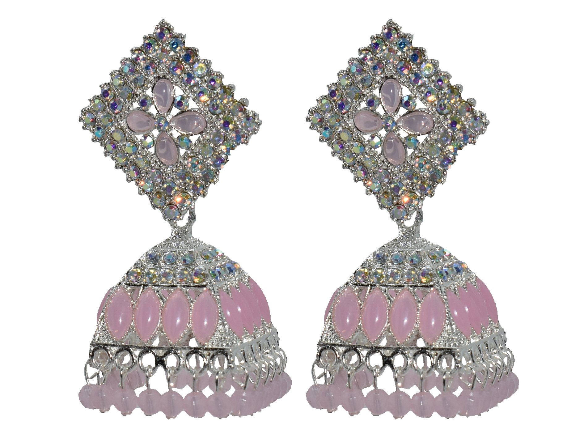 Malana Merino New Trendy Partywear Peacock Square Jhumka Earrings From Rajkot (Gujrat) For Girls and Woman For all Occassions