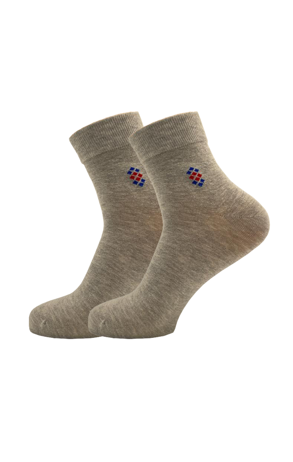 Malana Merino Grey Colour Ankle Length Socks (Pack Of 2)