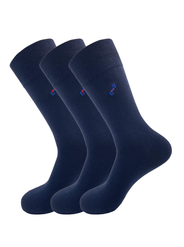 Malana Merino Dark Gray Colour Calf Length Socks For Men (Pack Of 3)