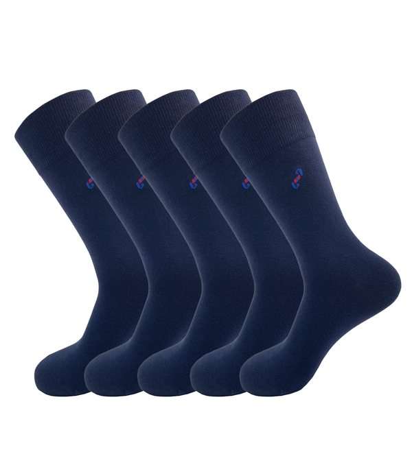 Malana Merino Dark Gray Colour Calf Length Socks For Men (Pack Of 5)