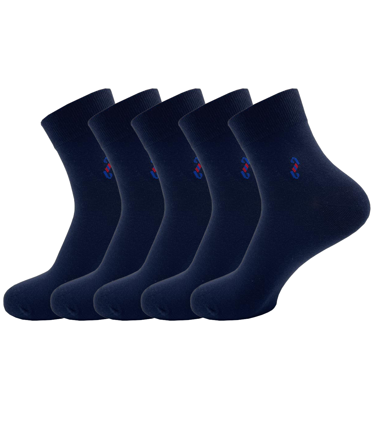 Malana Merino Navy Blue  Colour Ankle Length Socks (Pack Of 5)