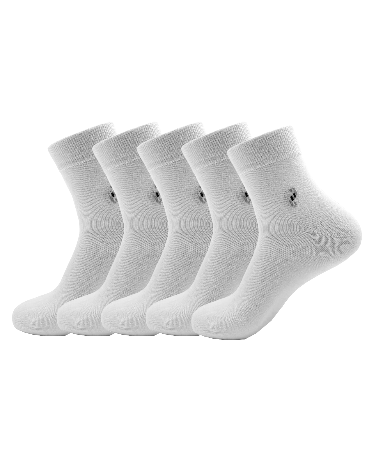 Malana Merino White Colour Ankle Length Socks (Pack Of 5)